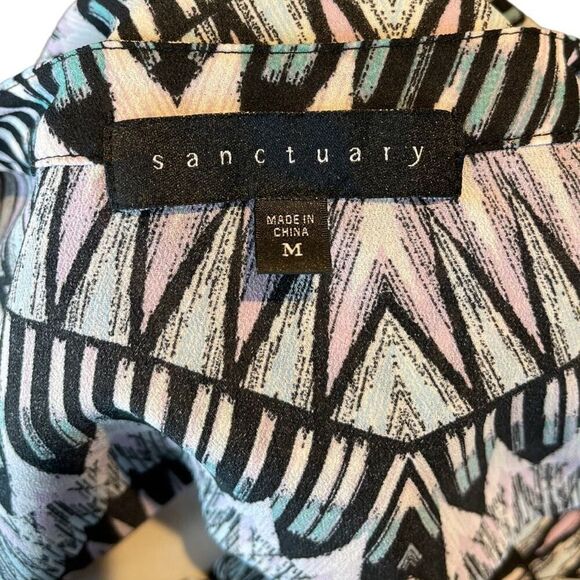 SANCTUARY Play Tribe Print Sleeveless Blouse | EUC | Medium - Picture 6 of 9
